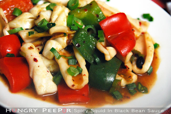 Spicy Squid In Black Bean Sauce 3