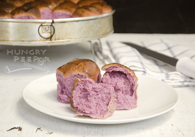 Pretty Sweet Potato Buns in Purple | Hungry Peepor