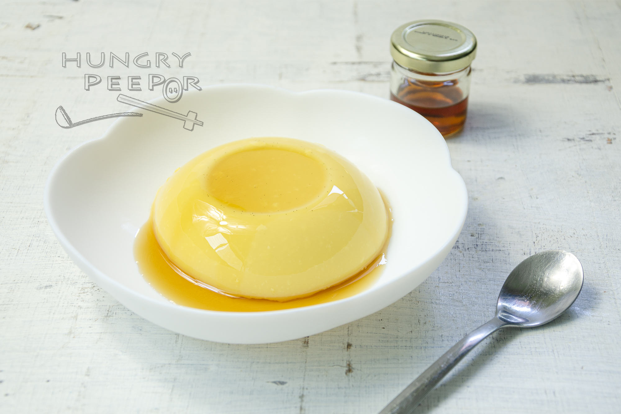 Soy Milk Maple Cream Pudding - Hungry Peepor